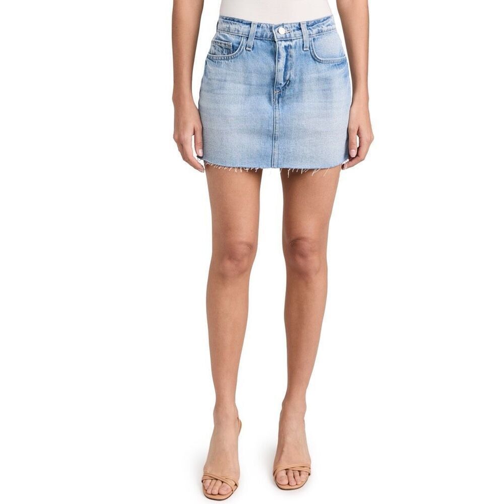 L’AGENCE Paris Denim micro mini Skirt Size 24